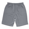 thumbnail image 5 of JoveMarine Men's Jacquard Casual Shorts, Solid Color Drawstring Elastic Waist, Lightweight Loose Fit for Daily Work and Spring Summer Wear Light Gray M, 5 of 8
