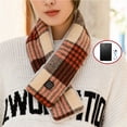 thumbnail image 2 of Warm Heated Scarf for Women and Men Rechargeable Electric Heating Scarf Windproof Plush Heating Neckwarmer NO Battery, 2 of 6