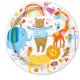 thumbnail image 1 of Unique Party - Platos Desechables Diseño Zoo Fiesta de Benvenida al Bebé - Pack de 8 (Blanco, Azul, Amarillo), 1 of 2