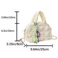 thumbnail image 4 of Bolsa De Hombro Bolso Bandolera Para Mujer Bolso De Hombro Acolchado Informal Bolsos Y Monederos (Blanco) Ndcxsfigh Para Estrenar, 4 of 4