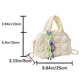 thumbnail image 4 of Bolso De Hombro Bolso Bandolera Para Mujer Bolso De Hombro Acolchado Informal Bolsos Y Monederos (Blanco), 4 of 8