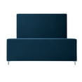 thumbnail image 5 of Inspired Home Samouel Linen Bed Upholstered King, Denim, 5 of 9