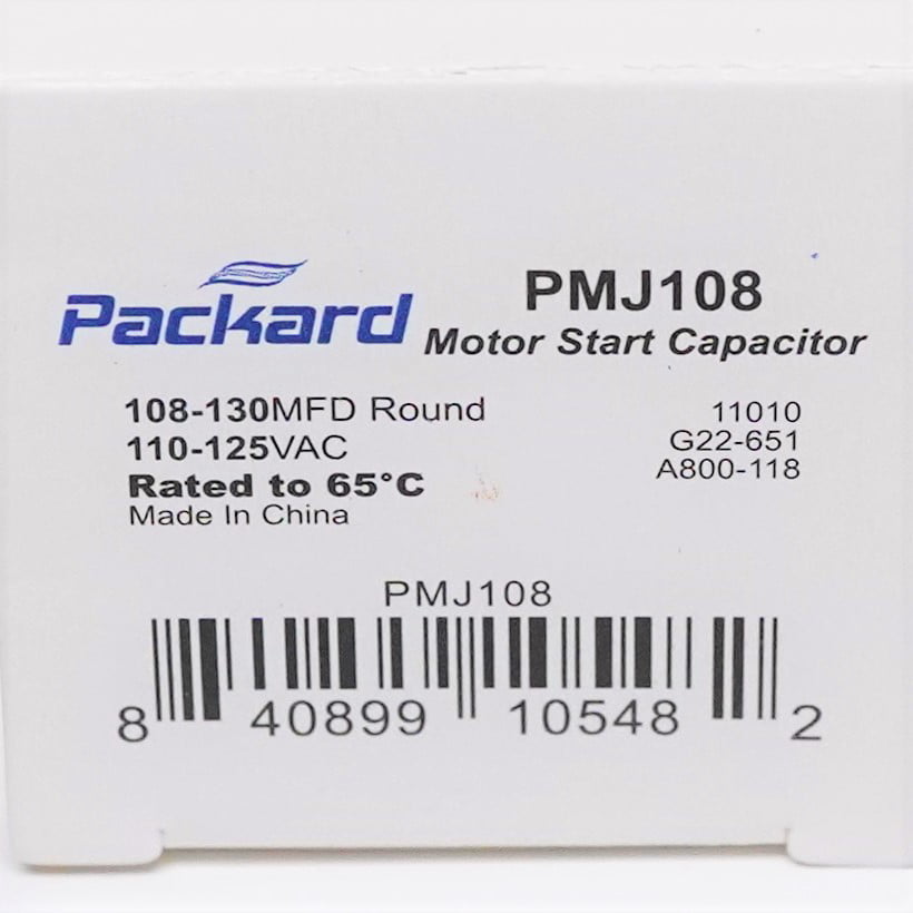 Parfait Aire proaire 108-130 MFD Round Start capacitor 1 Pk 