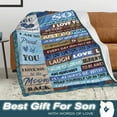 thumbnail image 3 of Godson Gifts from Godmother, Godson Gifts from Godfather, Godson, Godson Gifts, Gifts for Godson, Godson Gifts from Godparents, The Godson, Godson Blanket 50×60 Inches, 3 of 5