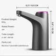 thumbnail image 4 of Portable 5 Gallon Water Dispenser, USB Rechargeable Electric Pump for Home Office Outdoor Use, 4 of 7