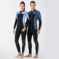 thumbnail image 4 of Buceo de buceo 3mm Tops de traje de neopreno Premium Neopreno Tits UV Protección de UV Buceo de buceo Scuba de canoa para aeróbicos de agua Snorkeling Blue M seitruly OD003290-02, 4 of 7