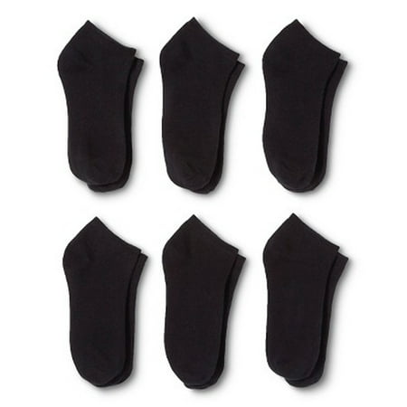 

Polyester Low Cut Socks Ankle No Show Men and Women Socks - 12 Pack (6-8 Black)