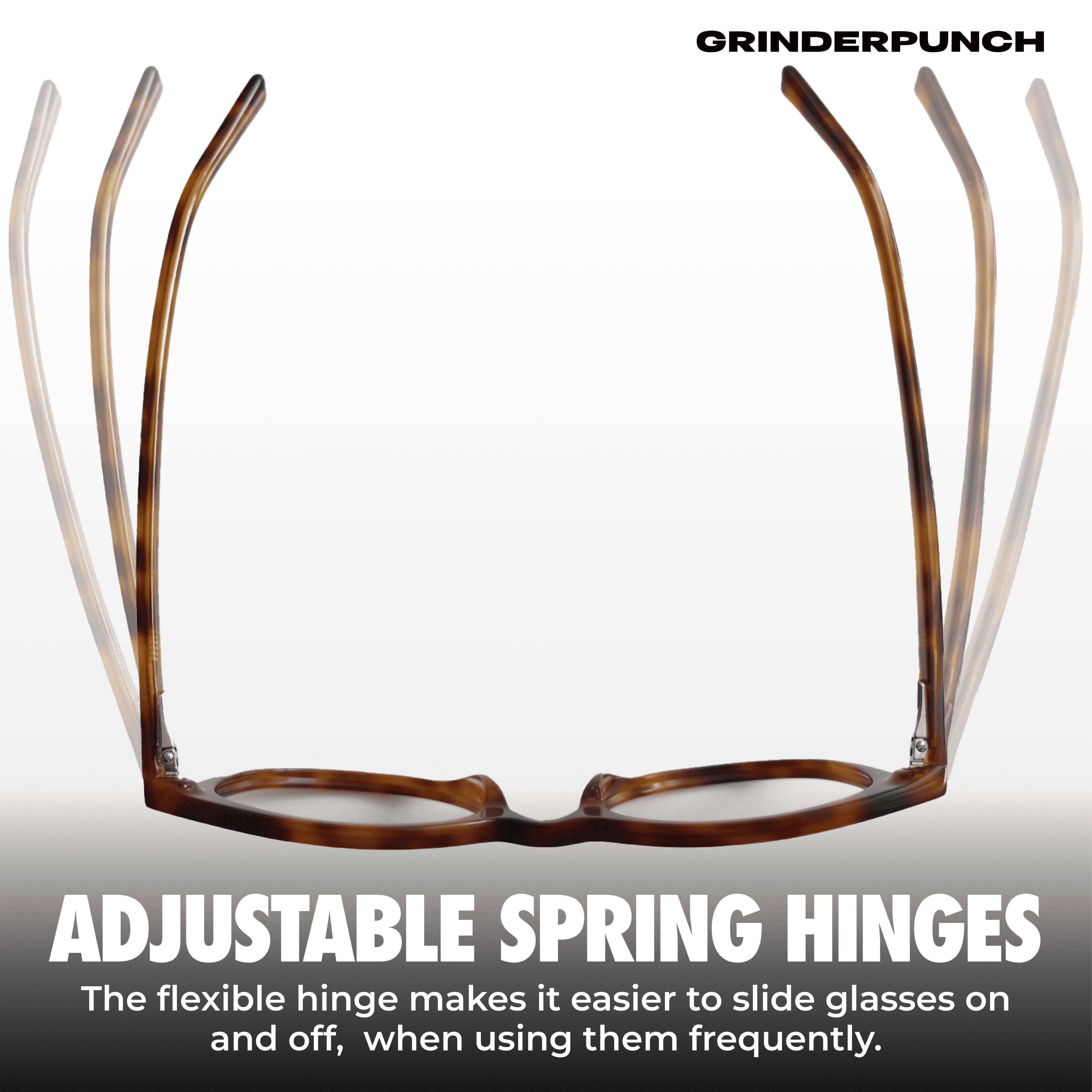 Grinderpunch Reading Glasses for Women and Men Blue Light Blocking Readers Stylish Readers with Spring Loaded Hinges - 2 Pack Tortoise, 2.50