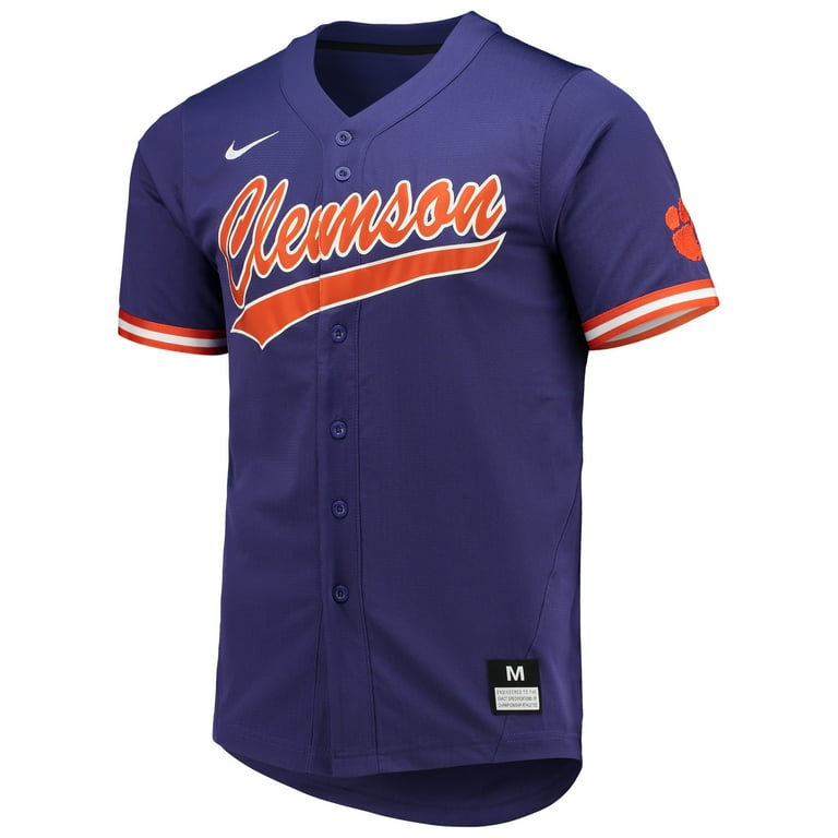 Men s Nike Purple Clemson Tigers Replica Baseball Jersey