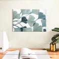 thumbnail image 3 of Elephant Stock Spa Day Gingko Wall Art - Horizontal Canvas Wall Art - Living Room Wall Decor - Floral And Botanical Canvas - Blue And White Decor By Norman Wyatt Jr. - 12" x 8", 3 of 8