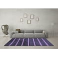 thumbnail image 3 of Ahgly Company Indoor Square Oriental Blue Modern Area Rugs, 3' Square, 3 of 4