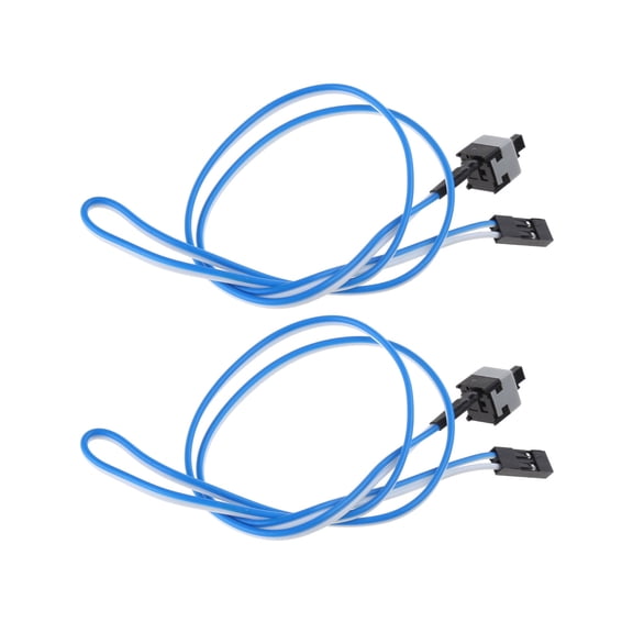 2 PCS PC Motherboard Cable Power Supply I/O Reset Button Line Replacement Desktop Computer Chassis Power Lines