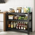 thumbnail image 3 of 40" W Garage Shelving Heavy Duty，1500LBS Loads Adjustable Garage Storage Shelves,3-Tier Metal Storage Racks and Shelving Units, Utility Rack Shelves,40”W x 18”D x 36”H,Black Organiser, 3 of 6