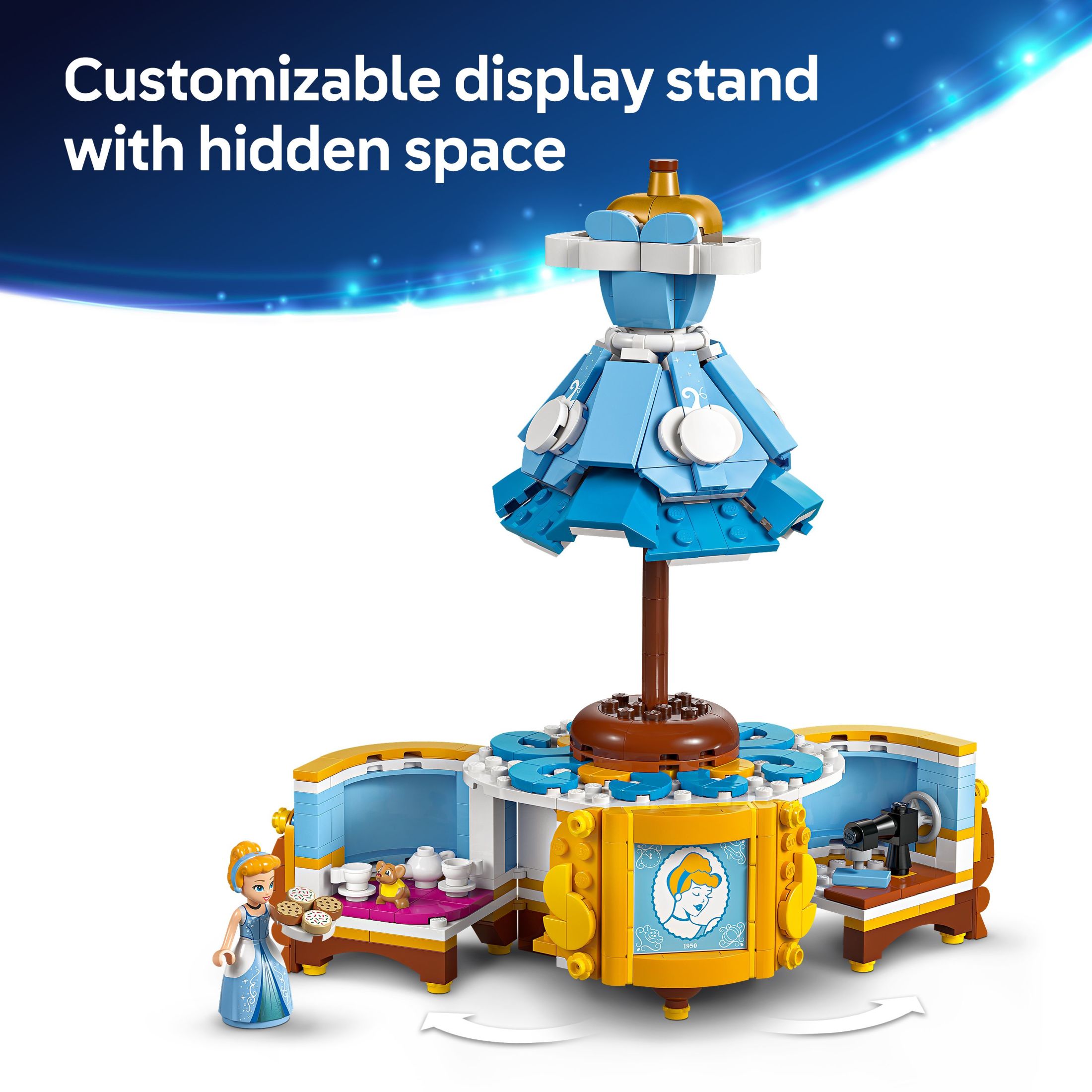 LEGO Disney Princess Vestido de Cenicienta Juguete para Niños con Minimuñeca - Juguete de Construcción Divertido para Niñas y Niños de 9 Años en Adelante - Idea de Regalo Disney para Fans y Amantes de la Moda - 43266 5