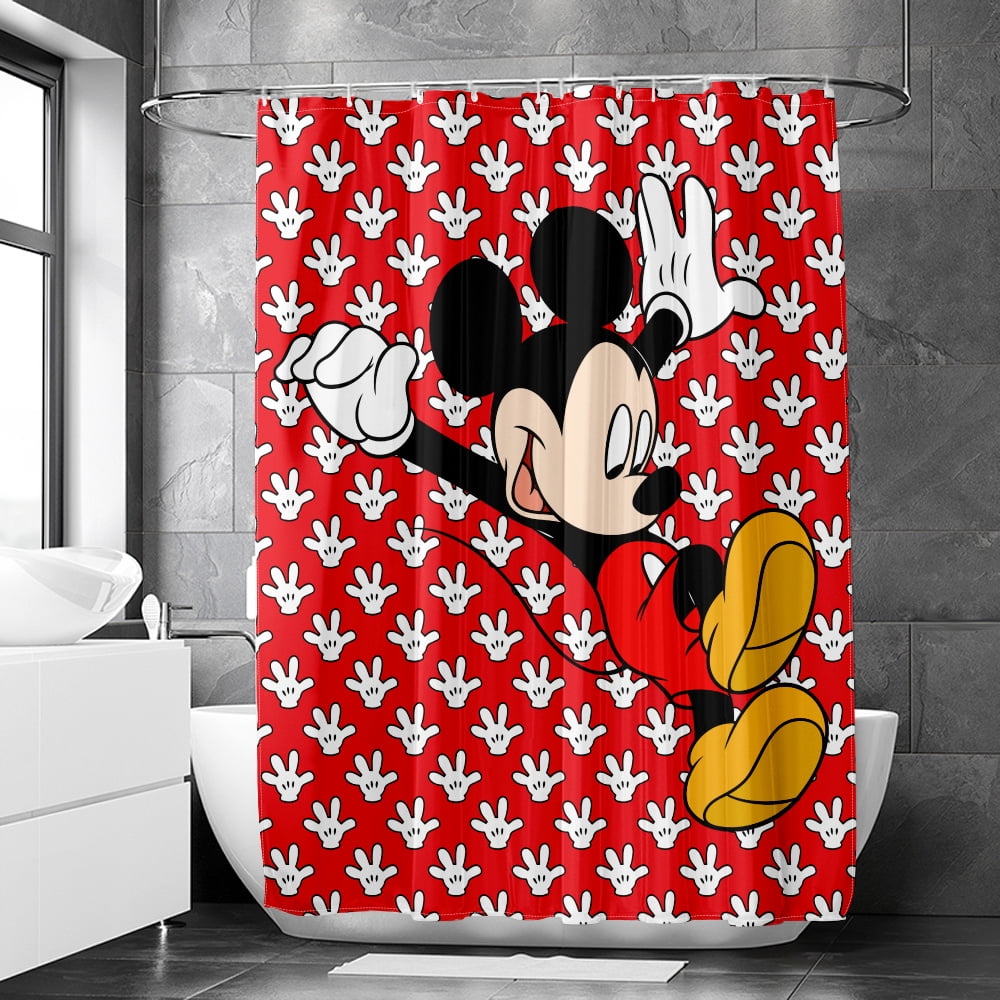 Disney Mickey and Minnie Mickey Mouse Palm Leaf Shower Curtain