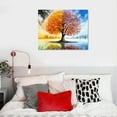 thumbnail image 3 of PRATYUS Fall Decor Tree of Life Canvas Wall Art Picture 20x16in for Living Room Bedroom 20x16in, 3 of 3