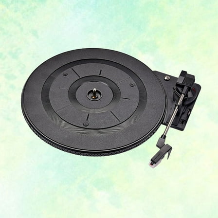 MLINS 28 Cm Record Turntable Gramophone Replacement Turntable 35.50X28.00X1.00CM Black