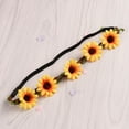 thumbnail image 3 of EeaseMX 5 guirnaldas hawaianas de girasol para el cabello, guirnaldas para fiestas, simulan una banda para el cabello con flores, estilo bohemio, tocado, tema de playa, regalos para fiestas, 3 of 7