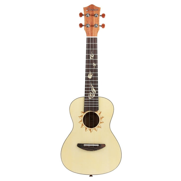 Donner Concert Ukulele Spruce 23 Inch Mahogany Ukulele Set for