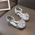 thumbnail image 4 of GYRATEDREAM Toddler Little Girl Low Heel Ballet Flats Mary Jane Shoes Glitter Princess Dress Shoes, 4 of 8