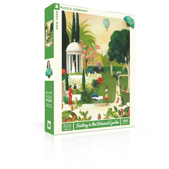 New York Puzzle Company Fainting in the Botanical Garden 1000 Piece Jigsaw Puzzle