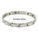 thumbnail image 2 of Elegante pulsera magnética de acero inoxidable y titanio para mujer, 8,5 mm, ajustable, con eslabón gratuito, 2 of 6
