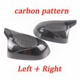 thumbnail image 1 of Car Rear View Side Mirror Cover Trim For Bmw F25 X3 F26 X4 F15 X5 F16 X6 2014 2015-2018 Bright Black Carbon Fiber Style, 1 of 1