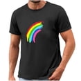 thumbnail image 4 of Frostluinai Rainbow Shirts for Men Short Sleeve Crew Neck Pride T Shirts LGBTQ Funny Graphic Tees Casual Party Tshirts, 4 of 4