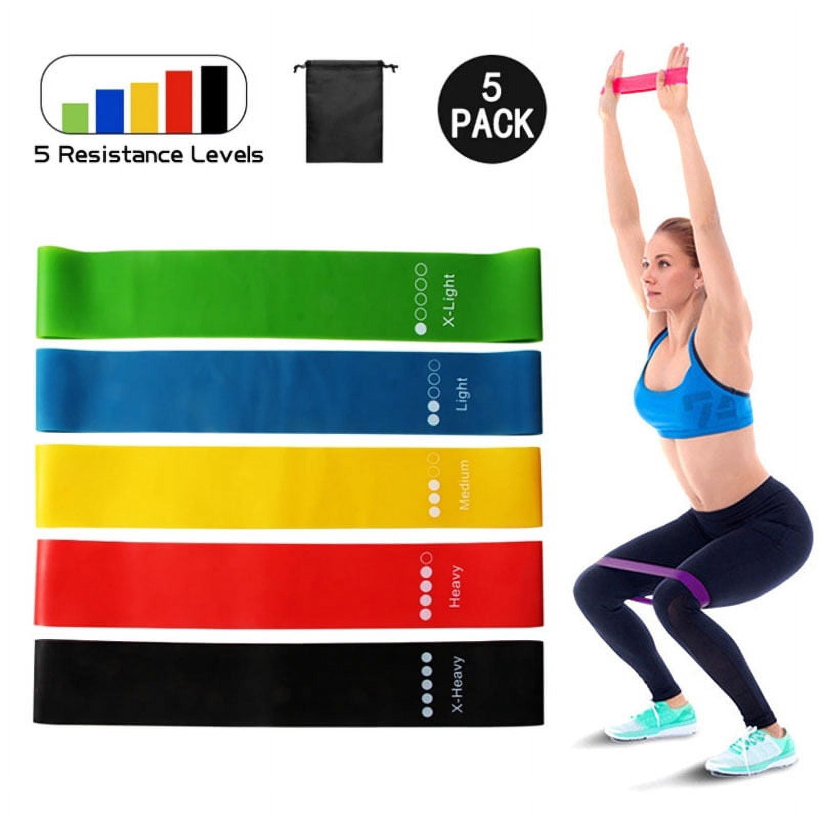 DABEI 1pc Heavy Duty Latex Resistance Band, Exercise Yoga Elastic Band For Sport Strength Training, Body Stretching, Workout, Pilates