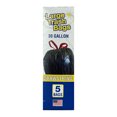 thumbnail image 4 of (6 pack) Basic Large Trash Bags, 30 Gallon, 5 Bags (Drawstring), 4 of 7