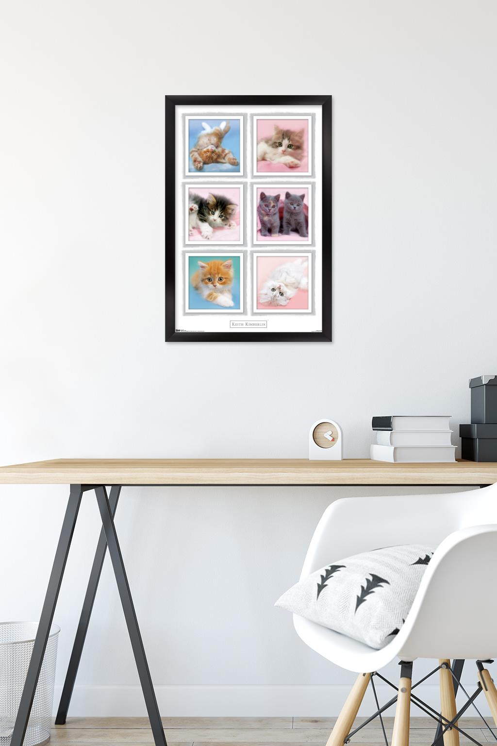 Keith Kimberlin - Kittens Wall Poster, 14.725" x 22.375", Framed
