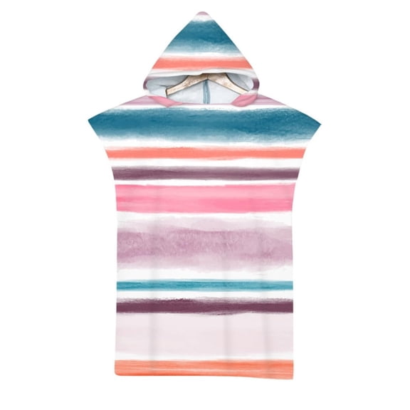 1pcs Large Cotton Poncho Towel Surf Poncho Changing Robe with Hood and Front Pocket Absorbent Wearable Towel Hooded Beach Towel for Adult Man Women Beach Pool and swim
