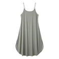 thumbnail image 5 of Adeawade Dresses For Girls Sleeveless Backless Pocket Loose Fit Beach Dress Summer Crewneck Dresses Versatile Wear M Light Gray, 5 of 6