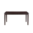 thumbnail image 5 of New Classic Furniture Gia 6-Piece Wood Dining Table Set in Ebony, 5 of 10