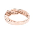 thumbnail image 2 of Rings Affordable 18K Womens Natural Diamond Wedding Band For Her (Rose Gold Size 5.5), 2 of 3