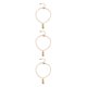 thumbnail image 4 of Pulseras de tobillo Qarigey aleación elegante Tridimensional diario Señora Brazalete para adolescentes Niñas Mujeres Adultos Oro, 4 of 6