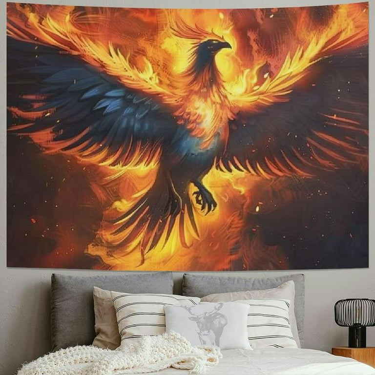 Shiartex Phoenix Tapestry Ice Fire Divine Bird Greek Mythology