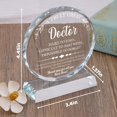 thumbnail image 4 of Placa de cristal Uniquilling Doctor Award, 15 x 14 x 3 cm, 0,5 kg, 4 of 8