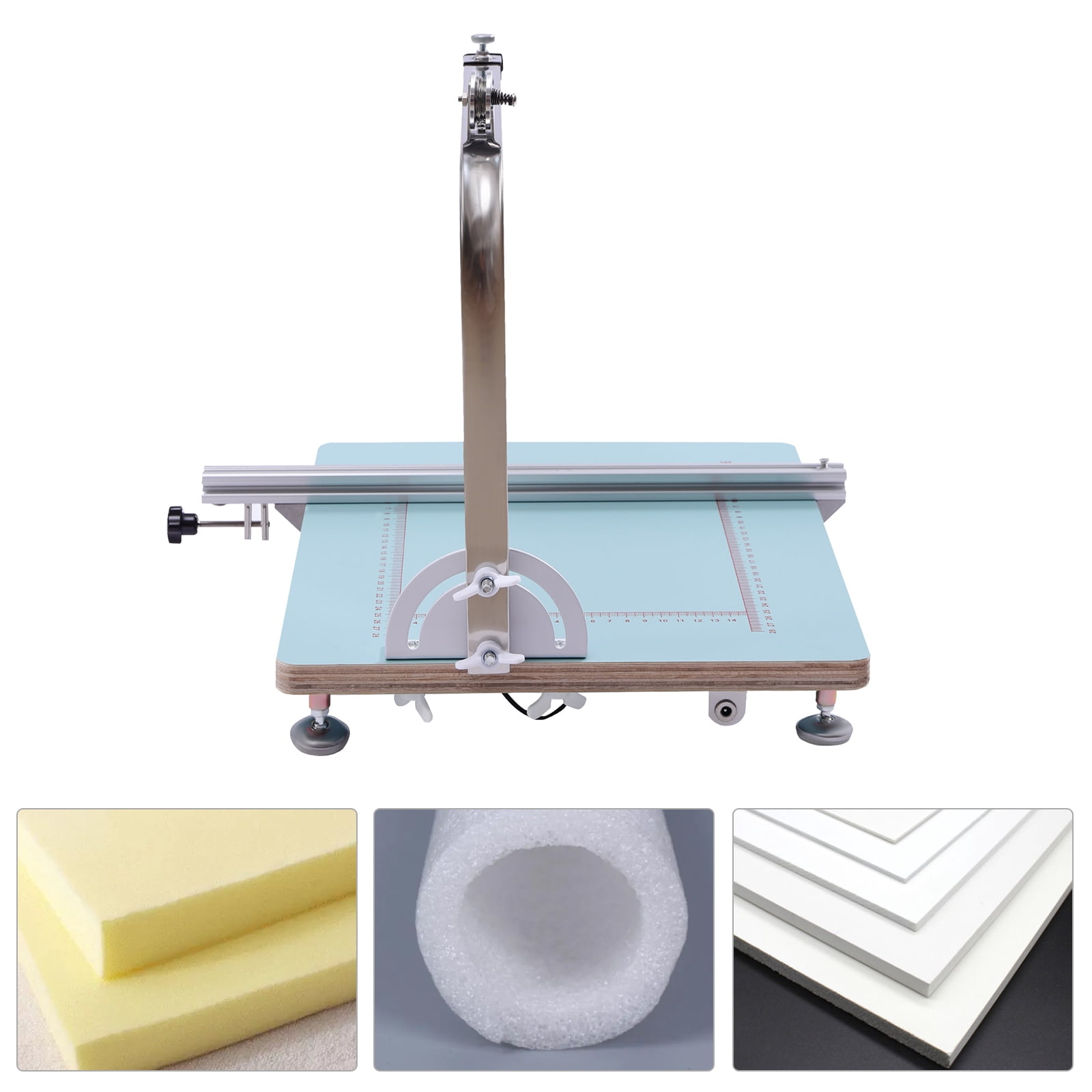 Dwellnix High-efficiency foam cutting machine with stainless steel column, 0.01" precision wire, adjustable cutting angle, quick heating for accurate cuts, perfect for DIY projects