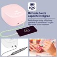thumbnail image 4 of Lámpara de uñas UV inalámbrica (rosa), secador de uñas inalámbrico con luz UV recargable de 60 W y puerto USB para cargar el teléfono y el taladro de uñas, 4 of 5