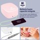 thumbnail image 4 of Lámpara de uñas UV inalámbrica (rosa), secador de uñas inalámbrico con luz UV recargable de 60 W y puerto USB para cargar el teléfono y el taladro de uñas, 4 of 5