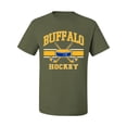 thumbnail image 2 of Wild Bobby City of Buffalo Hockey Fantasy Fan Sports Men's T-Shirt, Military Green, Large, 2 of 5
