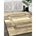 thumbnail image 3 of Ahgly Company Machine Washable Indoor Rectangle Contemporary Brown Gold Area Rugs, 2' x 5', 3 of 7