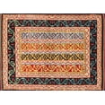thumbnail image 1 of Ahgly Company Indoor Rectangle Contemporary Saffron Red Abstract Area Rugs, 8' x 12', 1 of 6