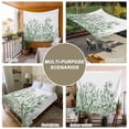 thumbnail image 6 of Wildflower Leaf Tapestry for Bedroom Wall Hanging Tapestry, Green Floral Botanical White Watercolor Ceiling Backdrop Tapestries Poster Blanket Wall Decor for Teens Room Living Room Dorm 59" x 90", 6 of 8