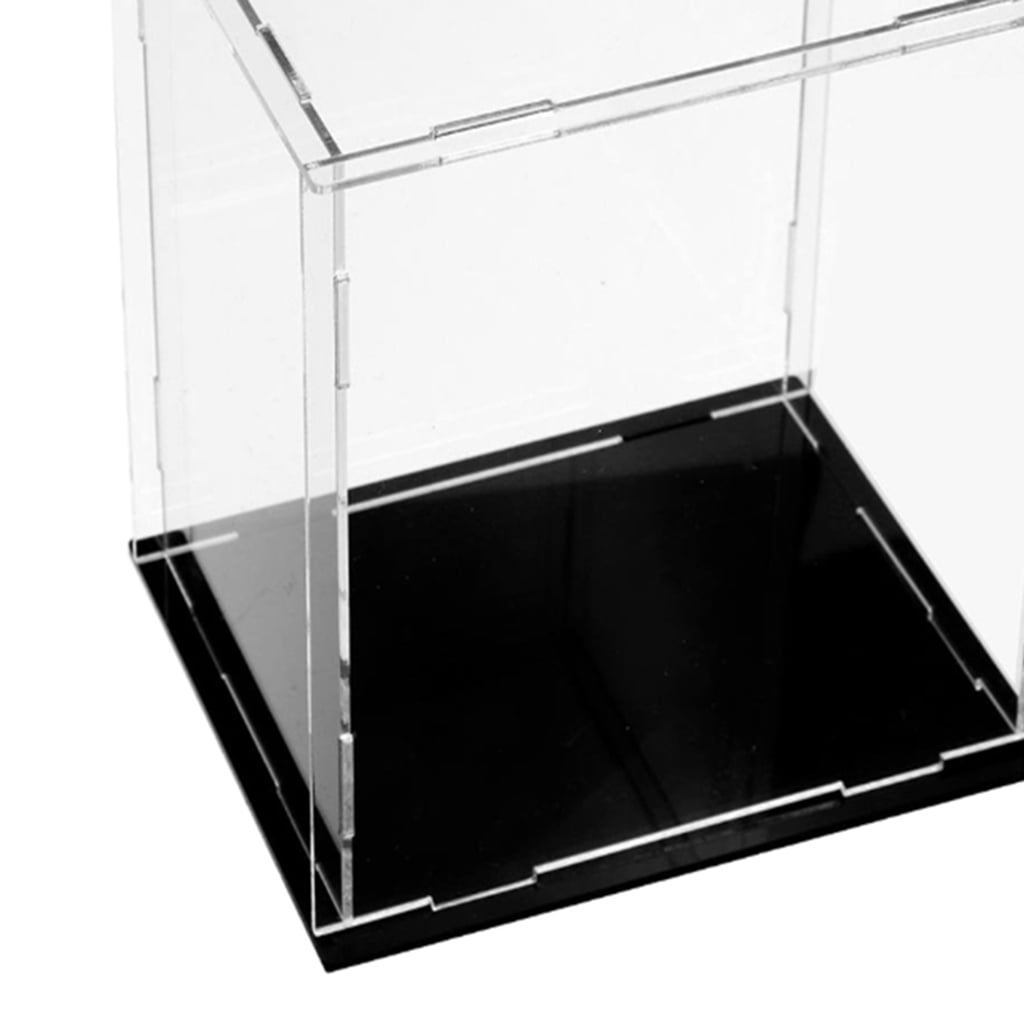 Acrylic Plastic Display Box Case Model Dustproof Protection Decor 8x8x12" 