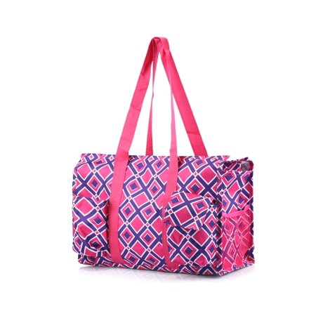 Zodaca Shopping Bag Shoulder Tote Carry Bag for Camping Travel Laundry Lightweight All Purpose Handbag Large (Best Travel Carry On Shoulder Bag)