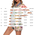 thumbnail image 3 of Satin Womens Shorts Pajama Set Button Short Sleeve Top Matching Bottoms Lightweight Comfortable Home Sleepwear, 3 of 4