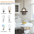 thumbnail image 7 of Depuley Industrial Pendant Lighting Fixture, 3 Lights Flush Mount Chandelier Hanging, E12 Base Matte Black, 7 of 7