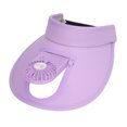 thumbnail image 3 of Fan Sun Visors Hat Ajustable 3 Engranajes Carga USB Protección Solar Fan Sun Hat para Verano Púrpura, 3 of 5